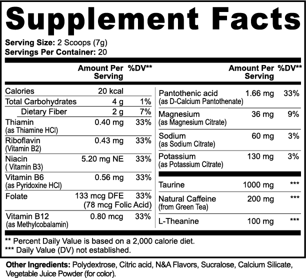 Laviya + High Energy Powder (Fruit Punch)