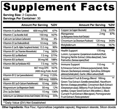 Complete Daily Multivitamin – Immune, Energy & Antioxidant Support